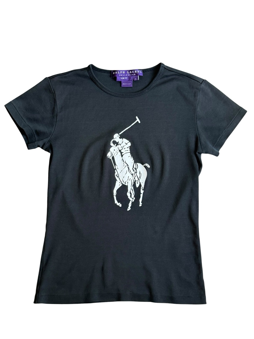 Ralph Lauren Collection Purple Label Big Pony Slim Fit Polo Player T-Shirt XS/S